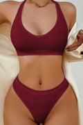 Kadın Bordo Seamless Tanga Sütyen Takım - görsel 1