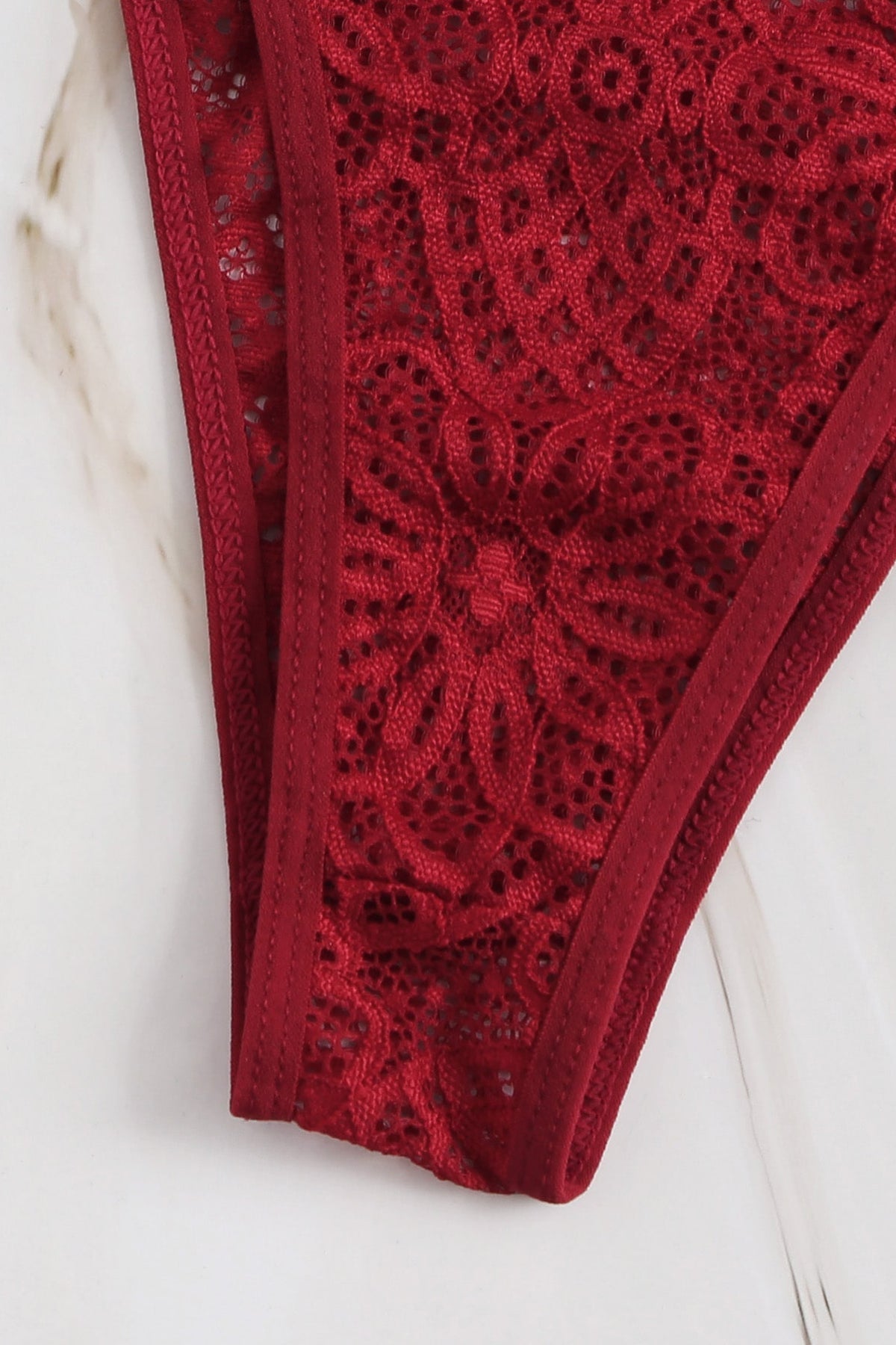 Kadın Bordo Özel Seksi Sütyen Külot Takımı - görsel 5