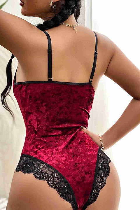 Merry See Kadife Body Gecelik Babydoll Çok Renkli - görsel 2