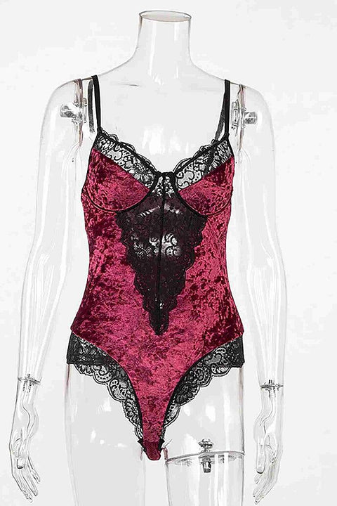 Merry See Kadife Body Gecelik Babydoll Çok Renkli - görsel 4