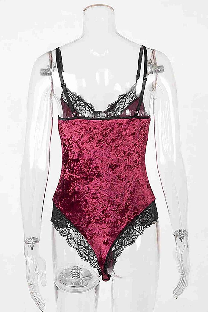 Merry See Kadife Body Gecelik Babydoll Çok Renkli - görsel 5