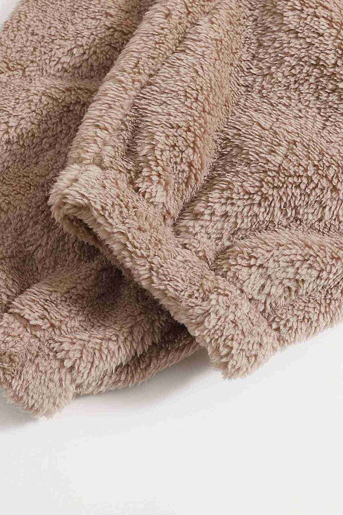 Merry See Kolsuz Askılı Peluş Polar Alt Üst Pijama Takımı Kahverengi - görsel 5