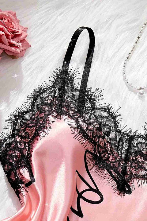 Merry See Love Kalp Baskılı Şortlu Pijama Takımı Pembe - görsel 7