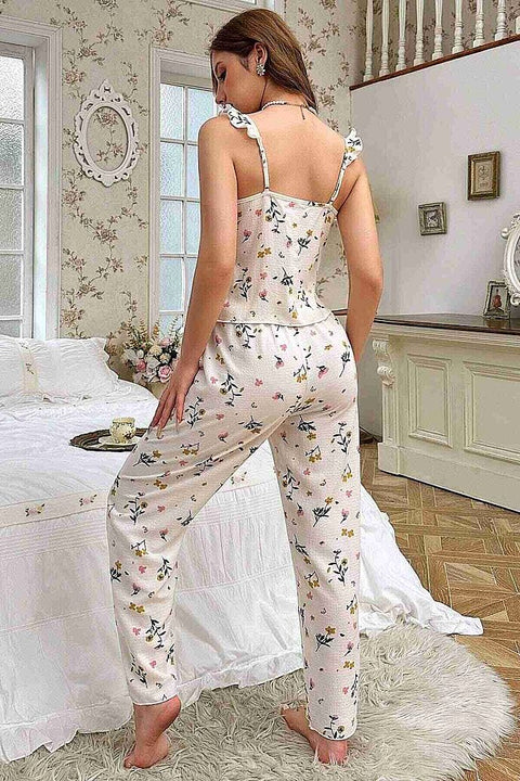 Merry See Özel Örme Kumaş Askılı Pijama Takımı Çok Renkli - görsel 2