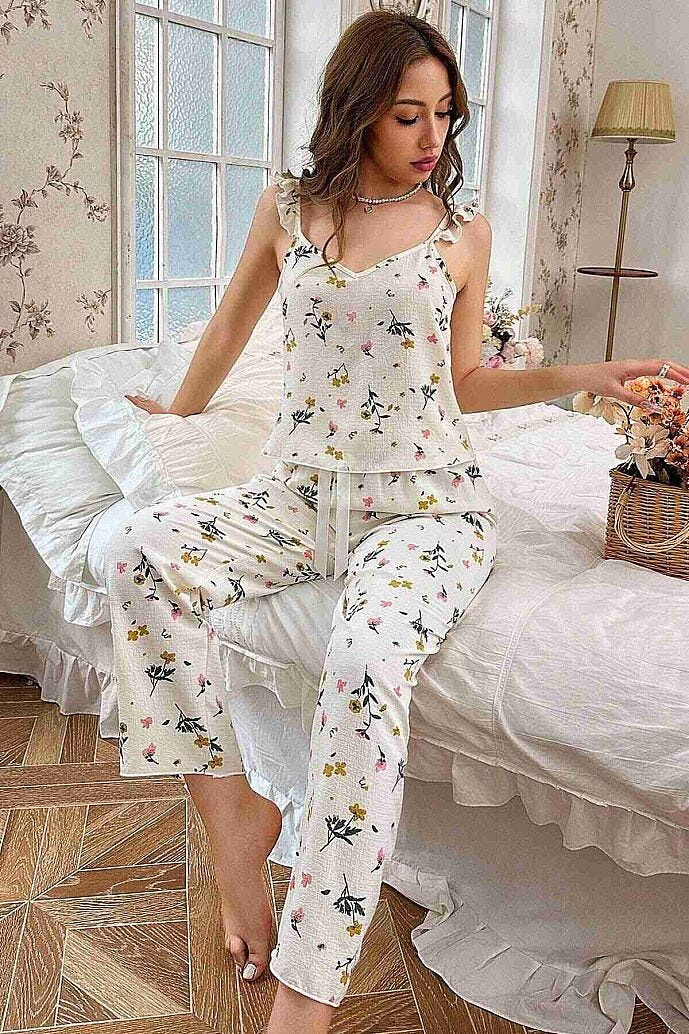 Merry See Özel Örme Kumaş Askılı Pijama Takımı Çok Renkli - görsel 6
