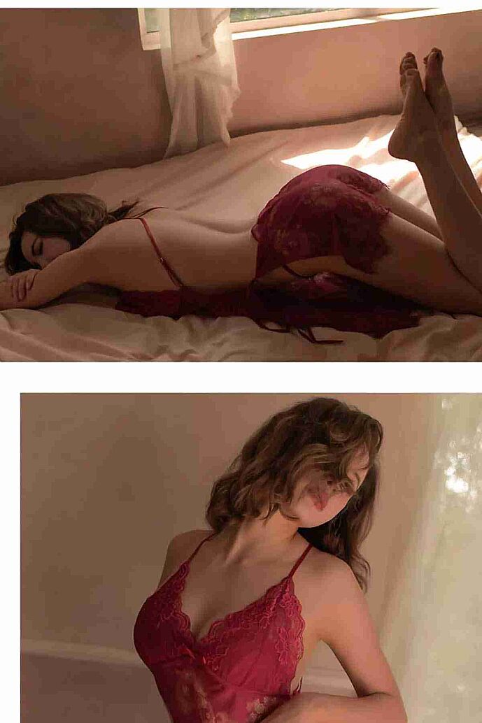 Merry See Fantezi Gecelik Babydoll Fantezi iç giyim Kırmızı - görsel 4